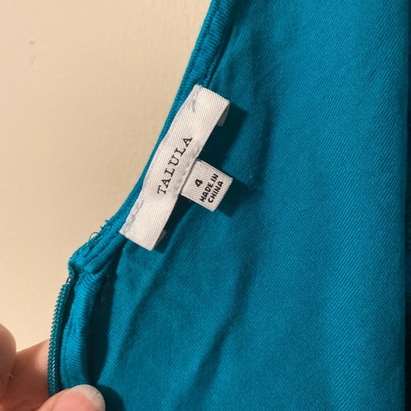 - Talula dress size 4, 100% rayon in deep teal colour - Picture 4 of 5